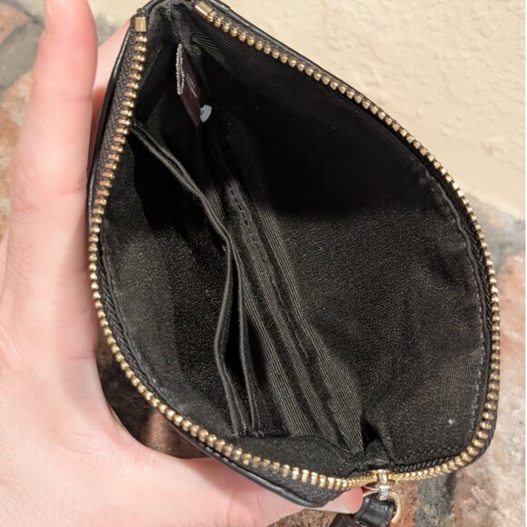 Coach Signature Canvas Small Wristlet Khaki Brown - Picture 5 of 8